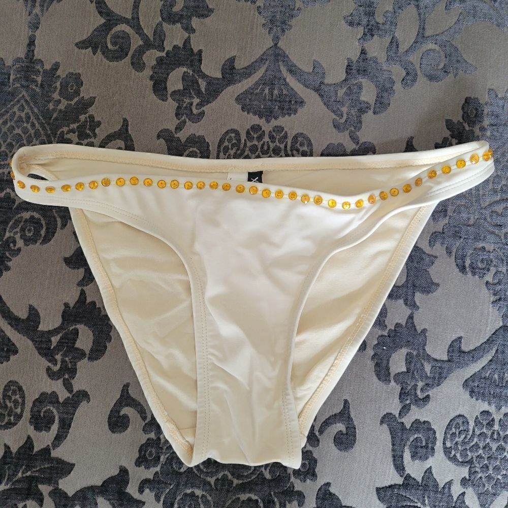Roxy Swim Embellished Jeweled Suit Bikini XS